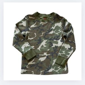 NikeJordan Brooklyn Essentials Camo Waffle-Knit Long-Sleeve Top | Kids 6/7